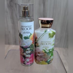 Bath & Body Works "Brightest Bloom" Fine Fragrance Mist & Nourishing Body Lotion
